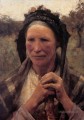 Tête d’une paysanne Femme paysanne moderne Impressionniste Sir George Clausen
